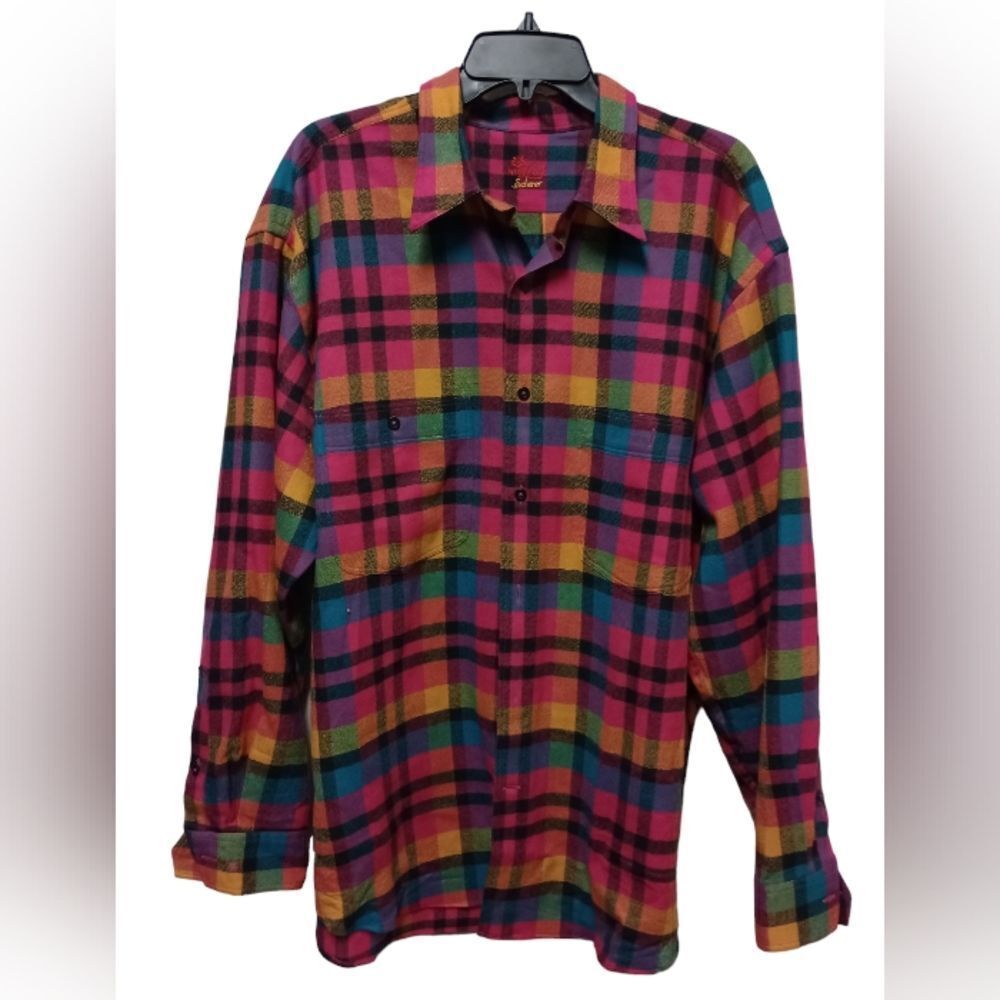 Van Laack flannel button down shirt